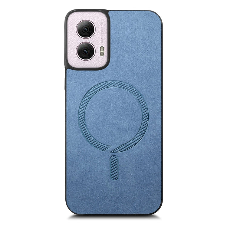 For Motorola Moto G Power 2024 5G Retro Magsafe Magnetic PU Back Cover Phone Case