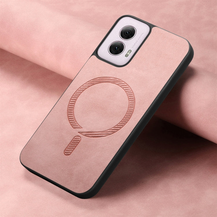 For Motorola Moto G Power 2024 5G Retro Magsafe Magnetic PU Back Cover Phone Case