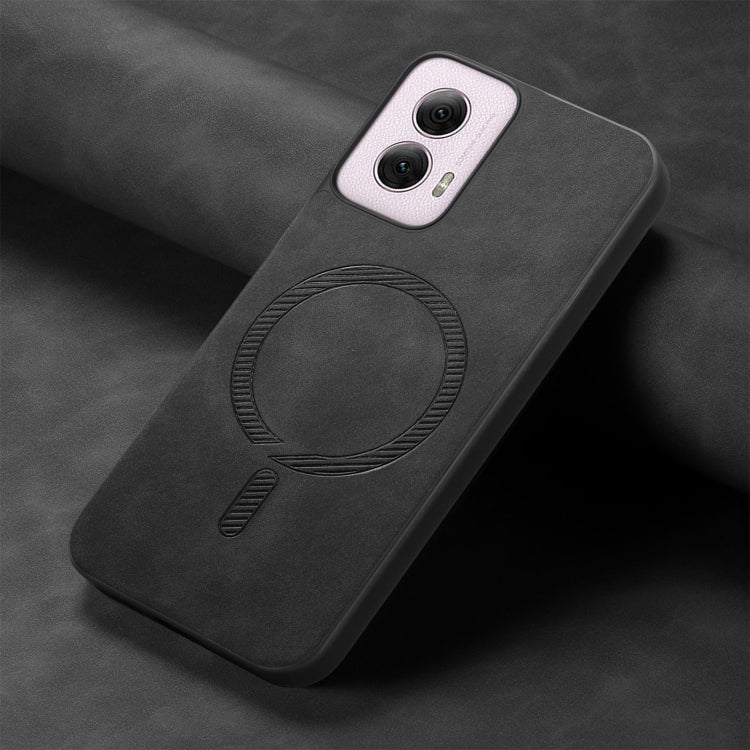 For Motorola Moto G Power 2024 5G Retro Magsafe Magnetic PU Back Cover Phone Case