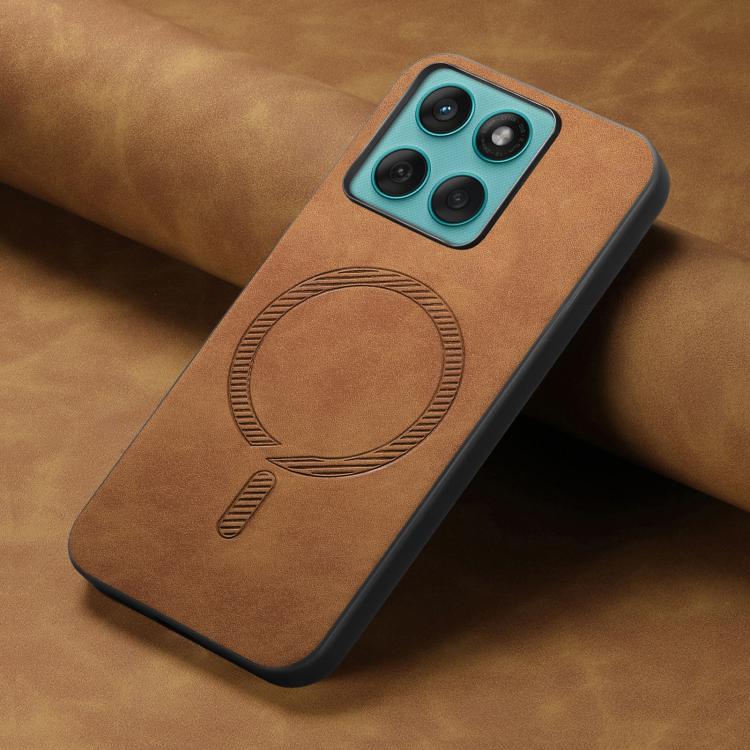 For Motorola Moto G Stylus 5G 2025 Retro Magsafe Magnetic PU Back Cover Phone Case