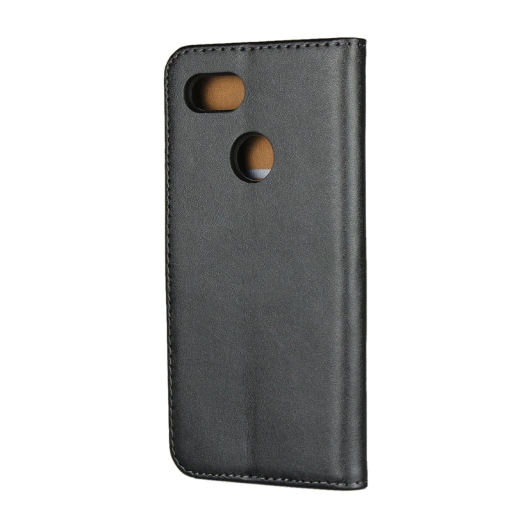 Leather Horizontal Flip Holster for Google Pixel 3 ,with Magnetic Clasp and Bracket and Card Slot and Wallet(Black)