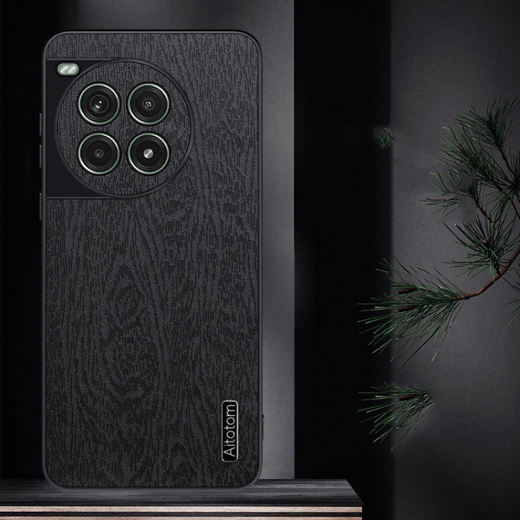 For OnePlus Ace 3 Pro Tree Bark Leather Shockproof Phone Case
