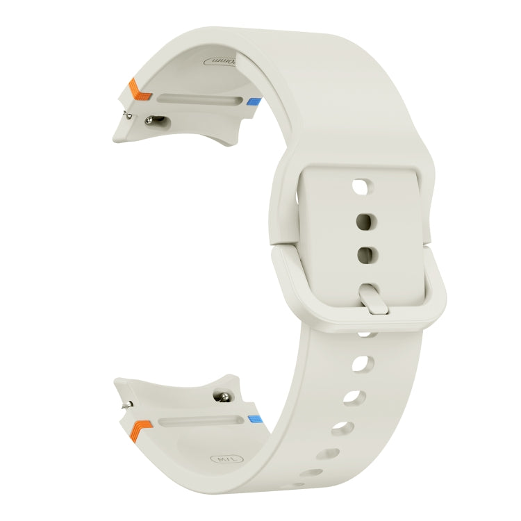 For Samsung Galaxy Watch FE 40mm Flat Sewing Design Silicone Watch Band