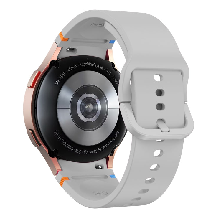 For Samsung Galaxy Watch FE 40mm Flat Sewing Design Silicone Watch Band