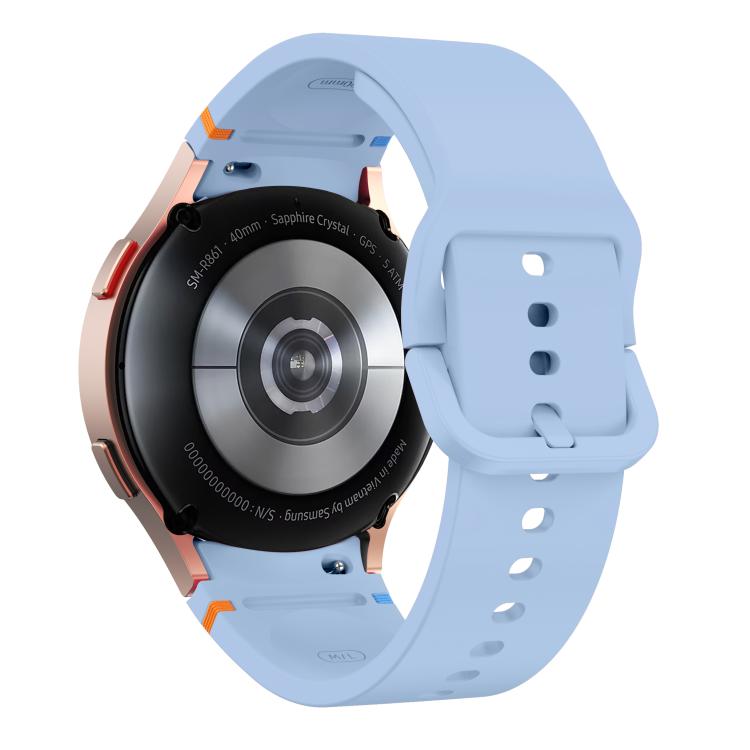 For Samsung Galaxy Watch FE 40mm Flat Sewing Design Silicone Watch Band