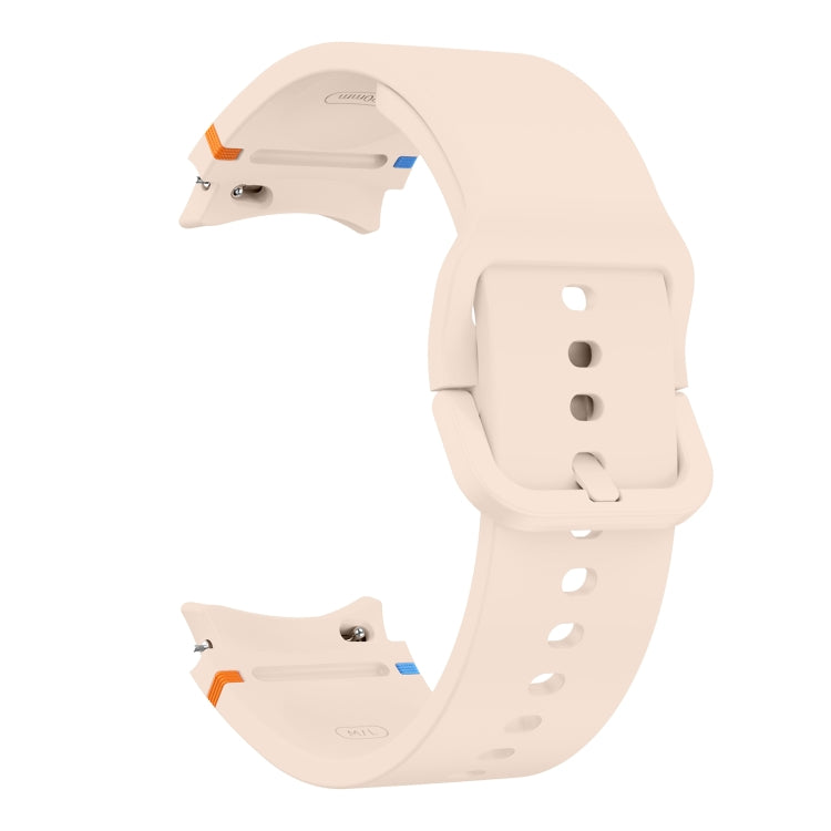 For Samsung Galaxy Watch 7 40mm Flat Sewing Design Silicone Watch Band