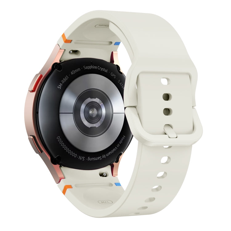 For Samsung Galaxy Watch 7 40mm Flat Sewing Design Silicone Watch Band