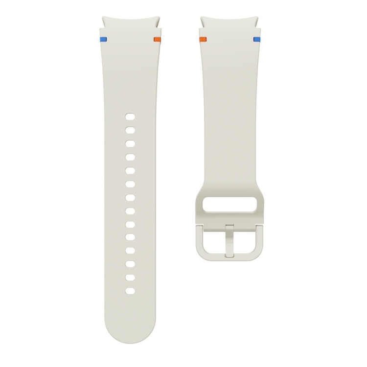 For Samsung Galaxy Watch 7 40mm Flat Sewing Design Silicone Watch Band