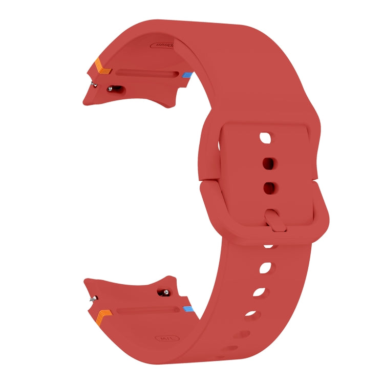 For Samsung Galaxy Watch 7 40mm Flat Sewing Design Silicone Watch Band