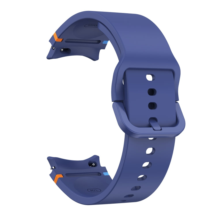 For Samsung Galaxy Watch 7 40mm Flat Sewing Design Silicone Watch Band