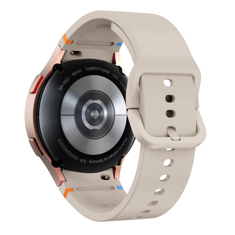 For Samsung Galaxy Watch 7 40mm Flat Sewing Design Silicone Watch Band