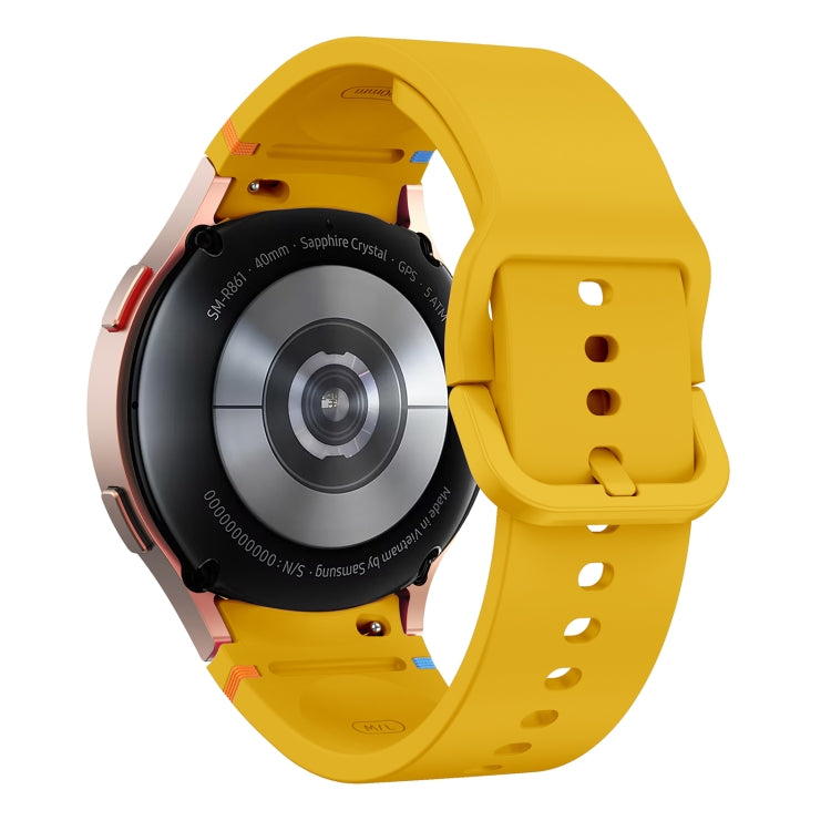 For Samsung Galaxy Watch 7 40mm Flat Sewing Design Silicone Watch Band