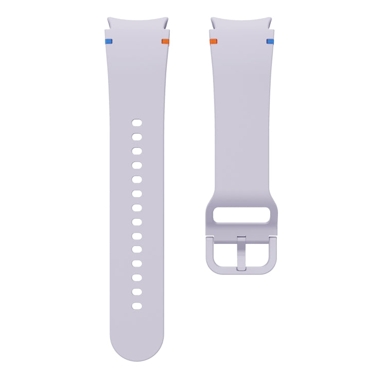 For Samsung Galaxy Watch 7 44mm Flat Sewing Design Silicone Watch Band