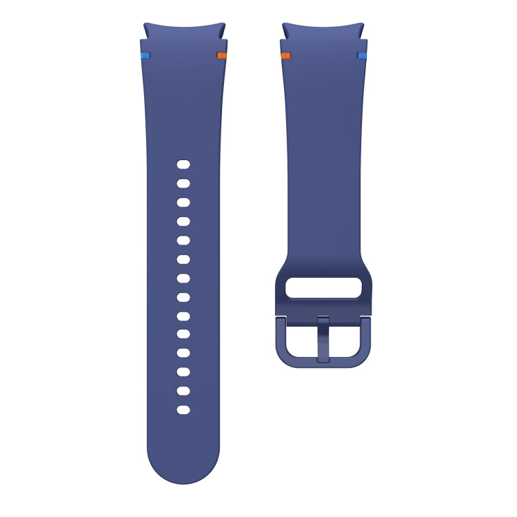 For Samsung Galaxy Watch 7 44mm Flat Sewing Design Silicone Watch Band