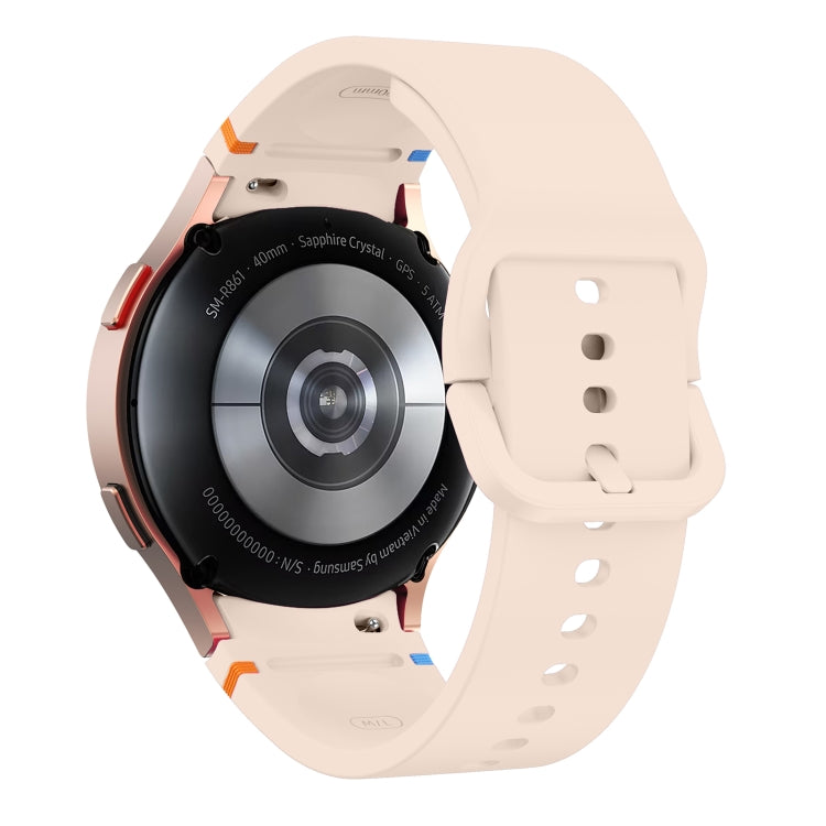For Sansung Galaxy Watch5 Pro 45mm Flat Sewing Design Silicone Watch Band