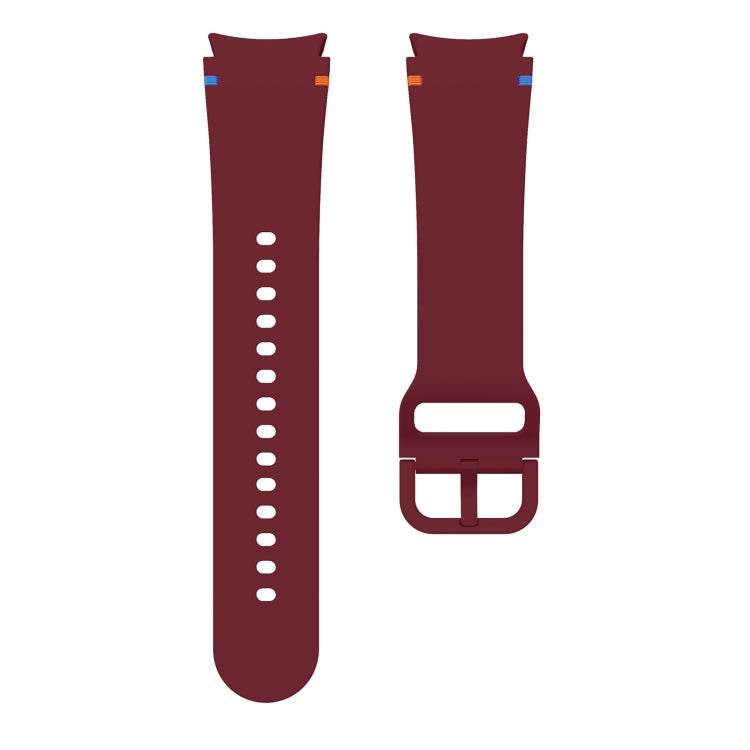 For Sansung Galaxy Watch5 Pro 45mm Flat Sewing Design Silicone Watch Band
