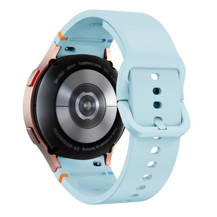 For Sansung Galaxy Watch5 Pro 45mm Flat Sewing Design Silicone Watch Band