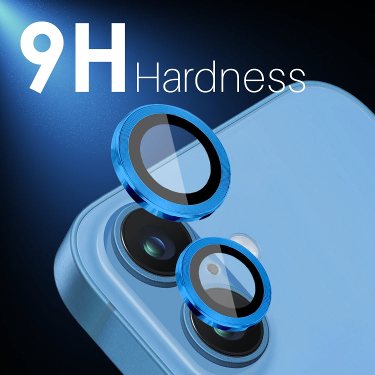For iPhone 16 / 16 Plus NORTHJO 2 Sets 4pcs Camera Lens Protector Cover Metal Ring Film