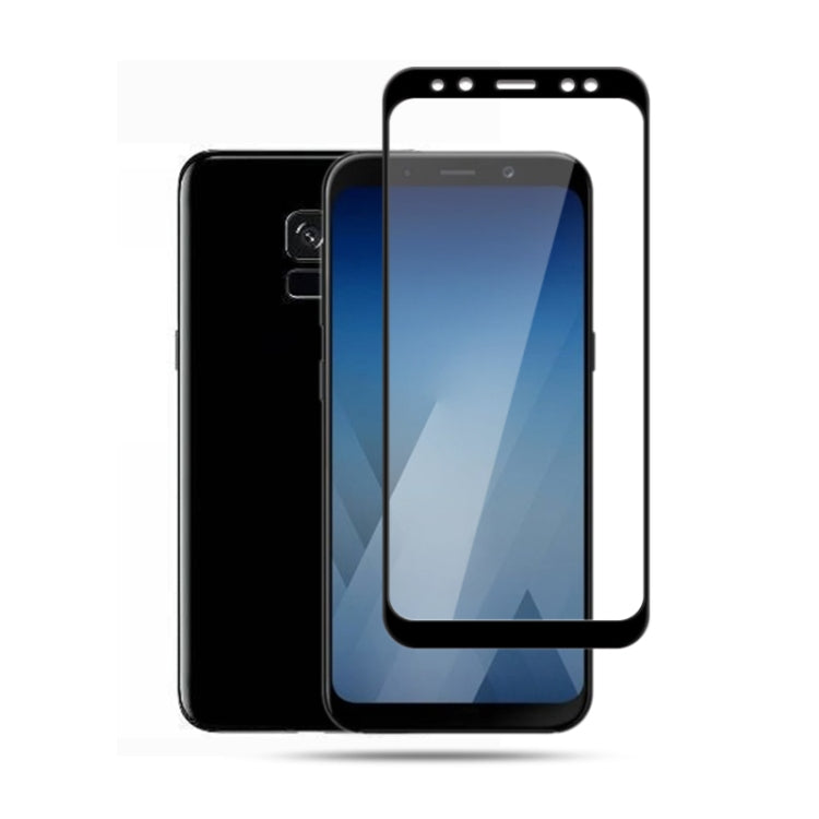 mocolo 0.33mm 9H 2.5D Full Glue Tempered Glass Film for Galaxy A8 2018(Black)