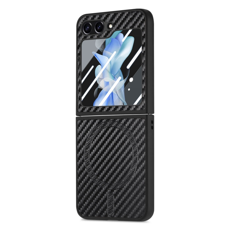 For Samsung Galaxy Z Flip7 FE / Flip6 Carbon Fiber Magsafe Phone Case