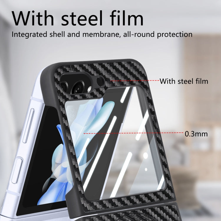 For Samsung Galaxy Z Flip7 FE / Flip6 Carbon Fiber Magsafe Phone Case