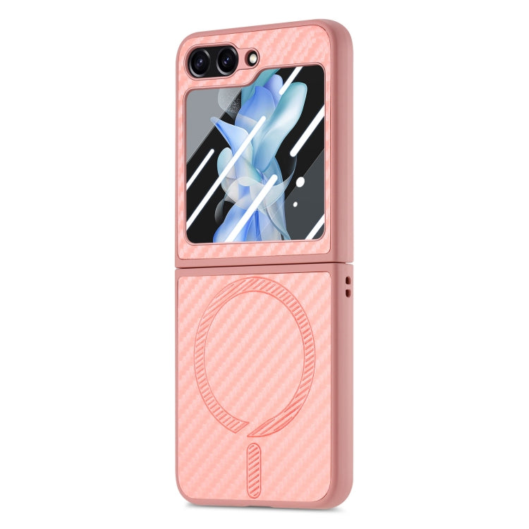 For Samsung Galaxy Z Flip7 FE / Flip6 Carbon Fiber Magsafe Phone Case