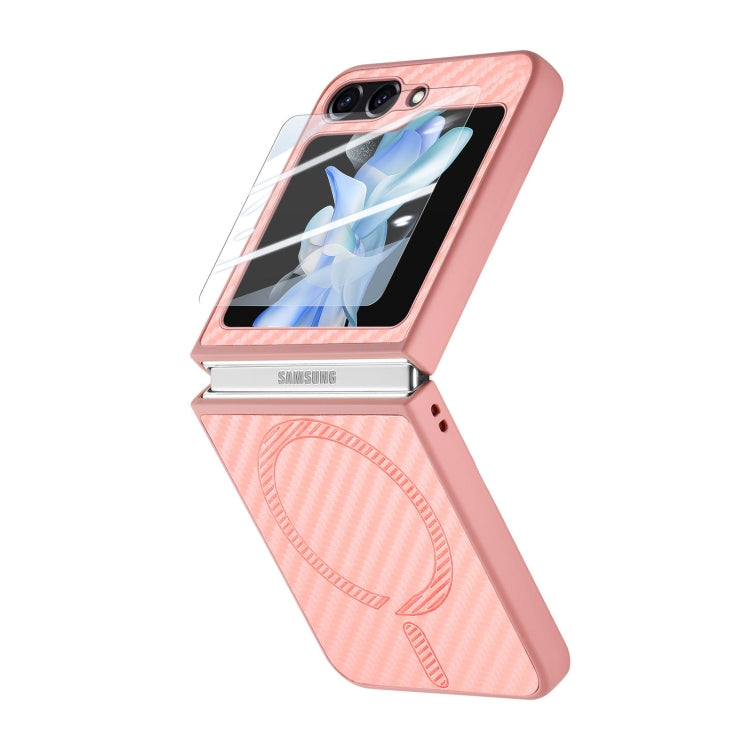 For Samsung Galaxy Z Flip7 FE / Flip6 Carbon Fiber Magsafe Phone Case
