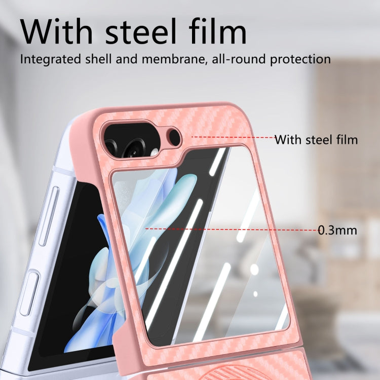 For Samsung Galaxy Z Flip7 FE / Flip6 Carbon Fiber Magsafe Phone Case