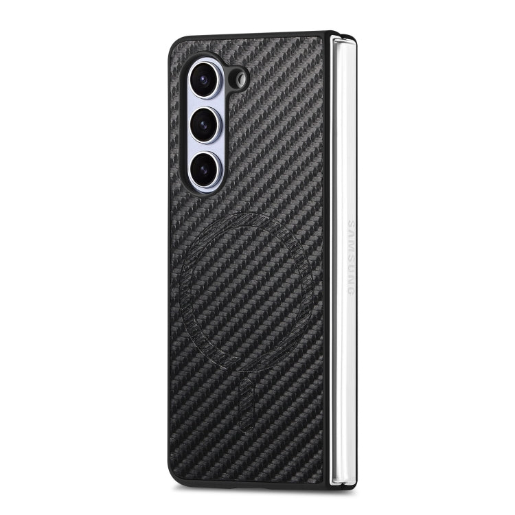 For Samsung Galaxy Z Fold6 Carbon Fiber Magsafe Phone Case