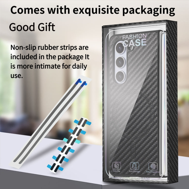 For Samsung Galaxy Z Fold6 Carbon Fiber Magsafe Phone Case