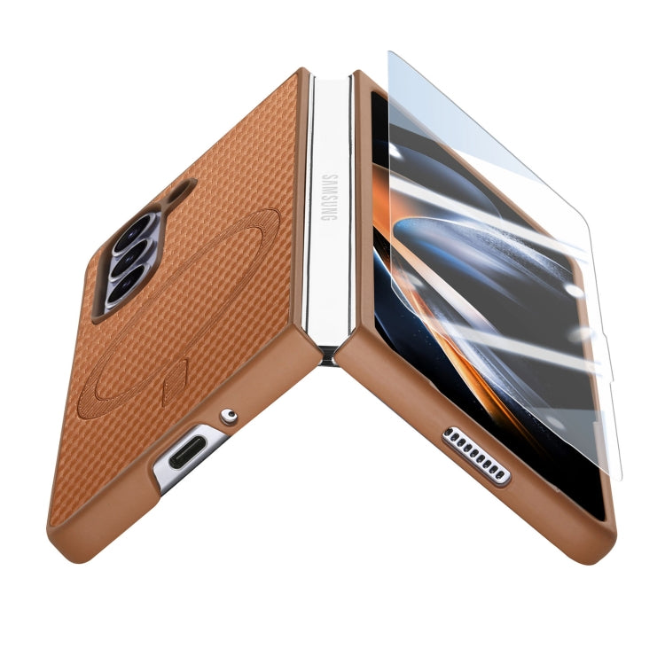 For Samsung Galaxy Z Fold6 Carbon Fiber Magsafe Phone Case