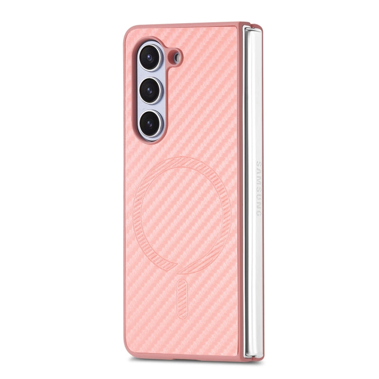 For Samsung Galaxy Z Fold6 Carbon Fiber Magsafe Phone Case