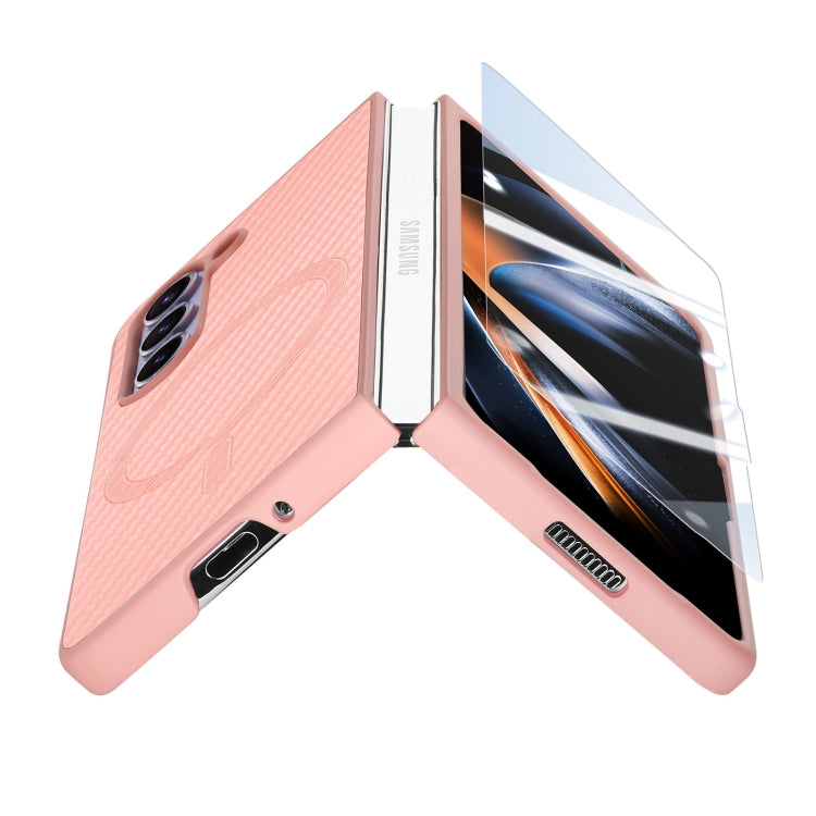For Samsung Galaxy Z Fold6 Carbon Fiber Magsafe Phone Case