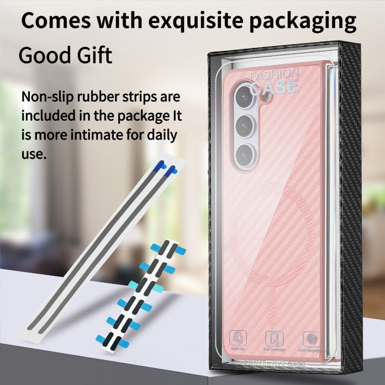 For Samsung Galaxy Z Fold6 Carbon Fiber Magsafe Phone Case