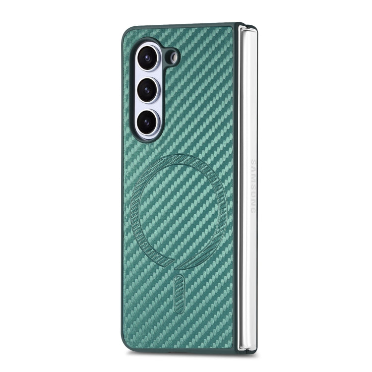 For Samsung Galaxy Z Fold6 Carbon Fiber Magsafe Phone Case