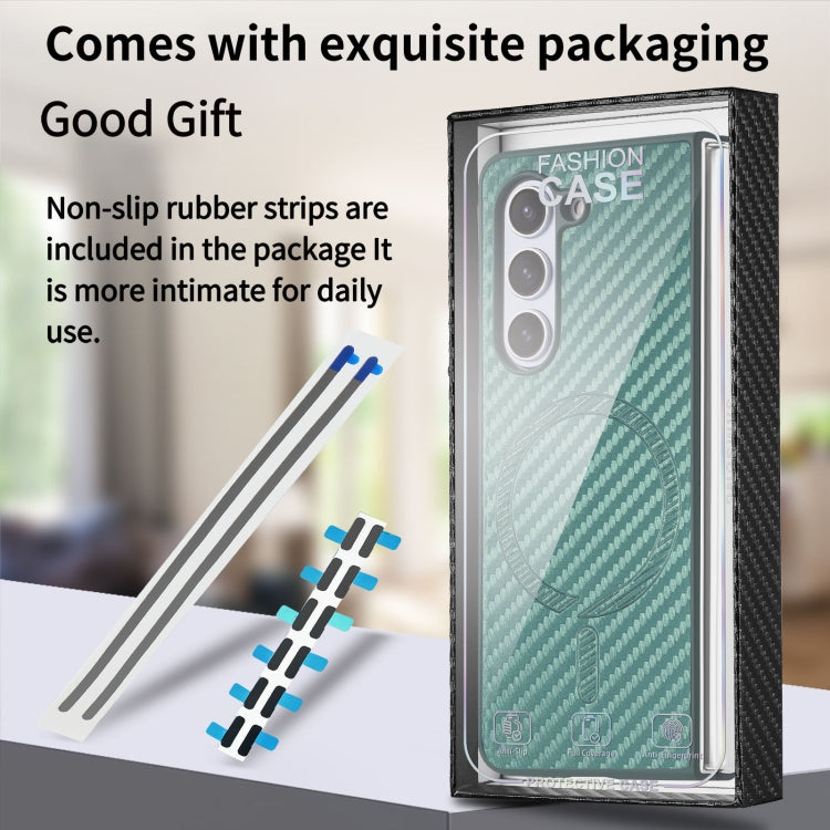 For Samsung Galaxy Z Fold6 Carbon Fiber Magsafe Phone Case