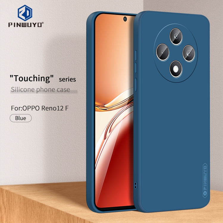 For OPPO Reno12 F PINWUYO Sense Series Liquid Silicone TPU Phone Case