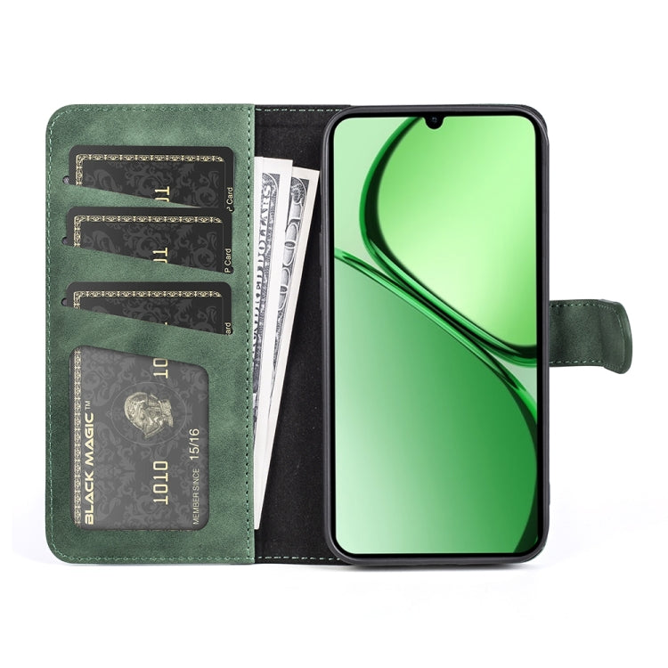 For Realme C63 Stitching Horizontal Flip Leather Phone Case