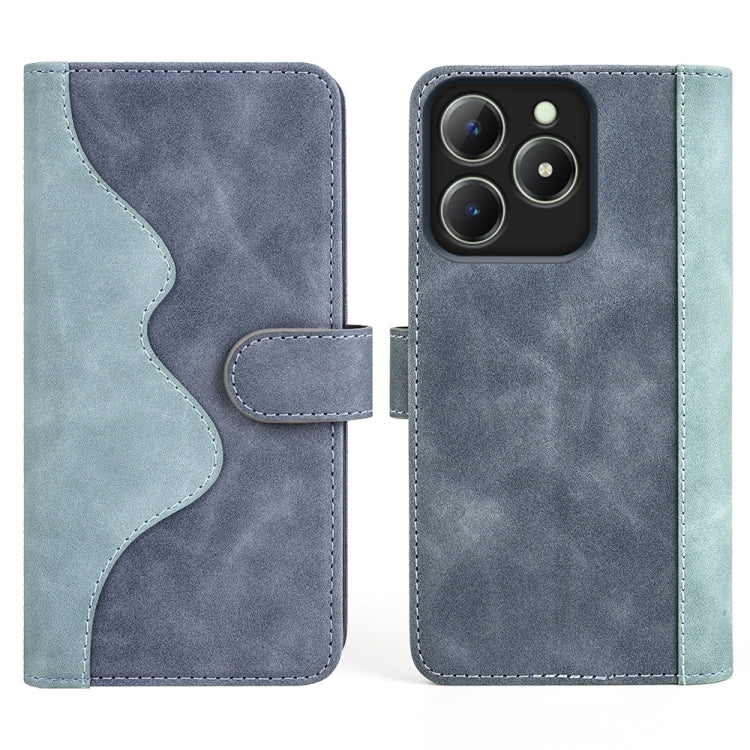 For Realme C63 Stitching Horizontal Flip Leather Phone Case