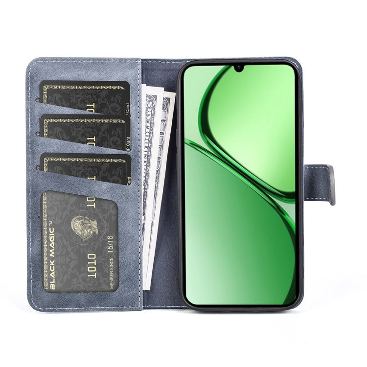 For Realme C63 Stitching Horizontal Flip Leather Phone Case