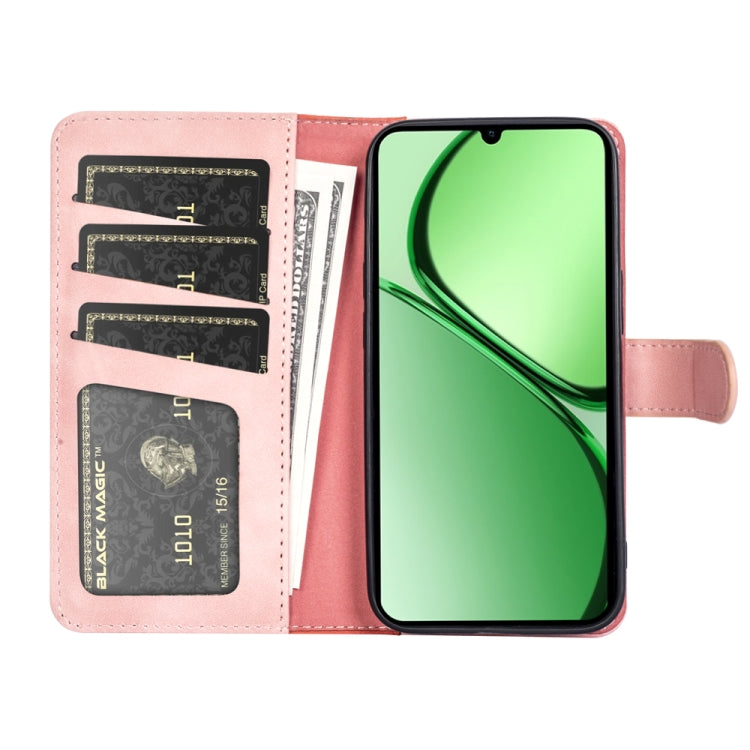 For Realme C63 Stitching Horizontal Flip Leather Phone Case