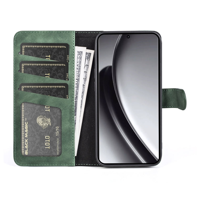 For Realme GT 6 5G Stitching Horizontal Flip Leather Phone Case