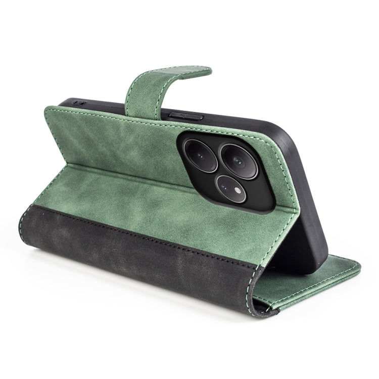 For Realme GT 6 5G Stitching Horizontal Flip Leather Phone Case