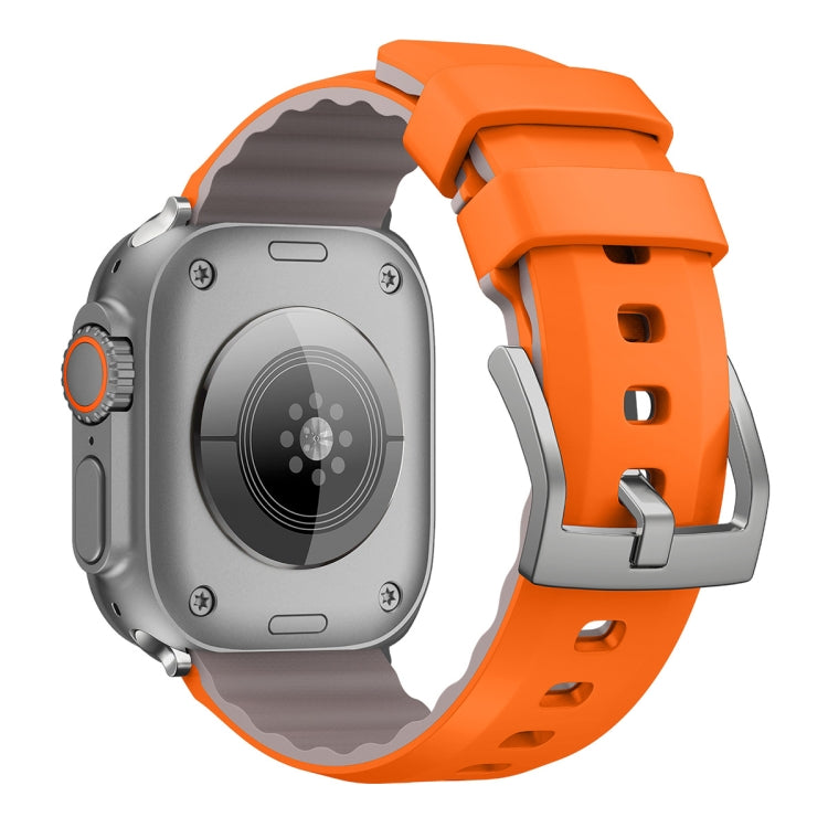 For Apple Watch SE 40mm Two-Color Silicone Watch Band