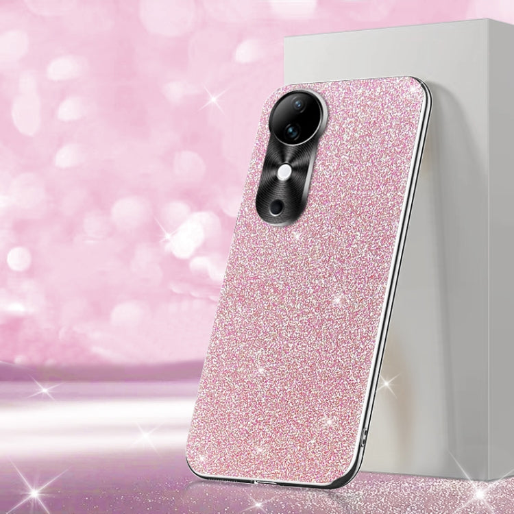 For vivo S19 Electroplated Glitter Powder Phone Case