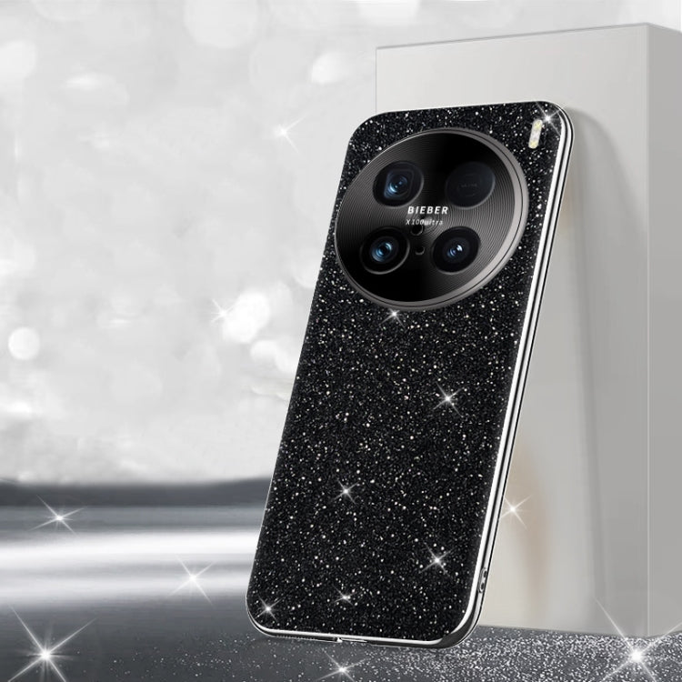 For vivo X100 Ultra Electroplated Glitter Powder Phone Case