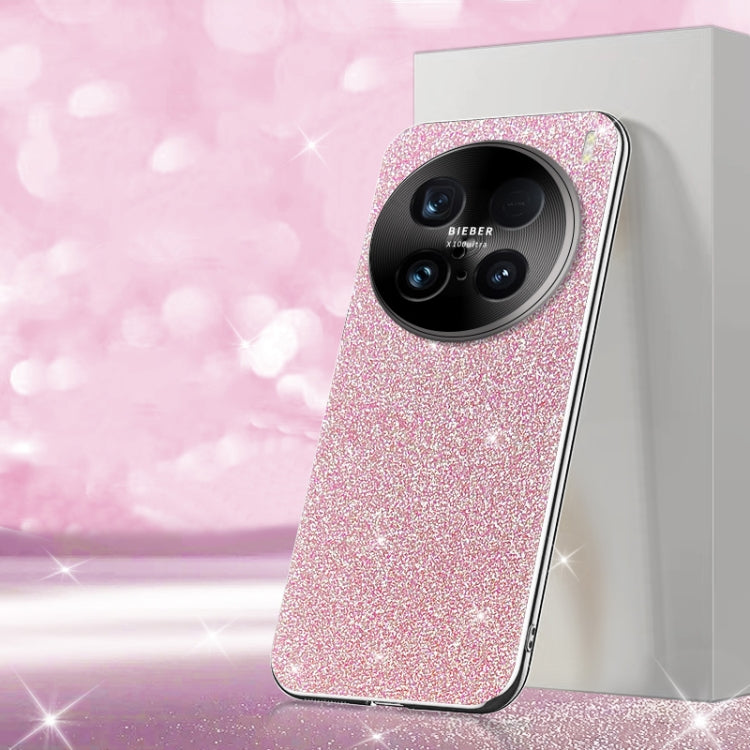 For vivo X100 Ultra Electroplated Glitter Powder Phone Case