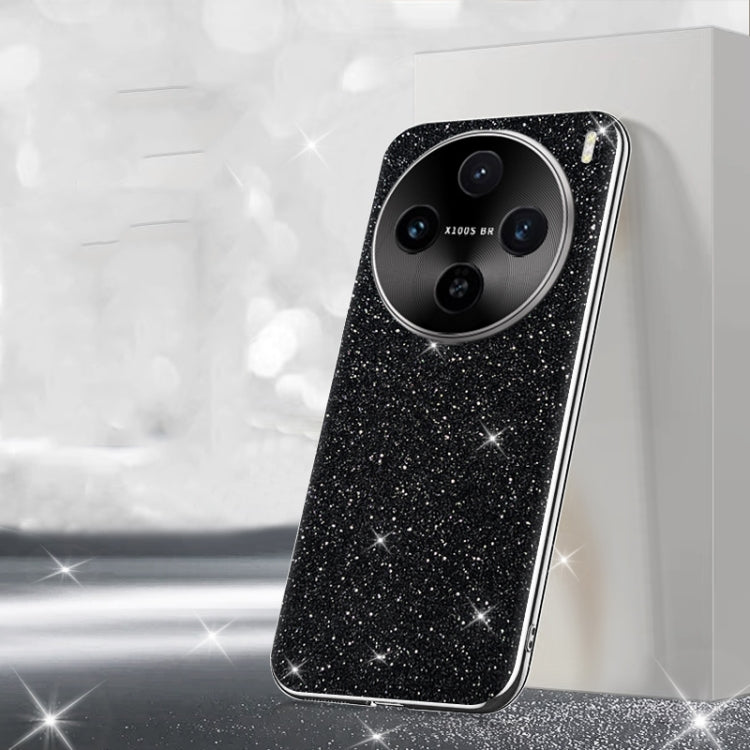 For vivo X100s Electroplated Glitter Powder Phone Case