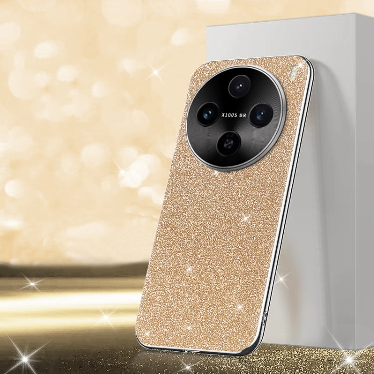 For vivo X100s Electroplated Glitter Powder Phone Case