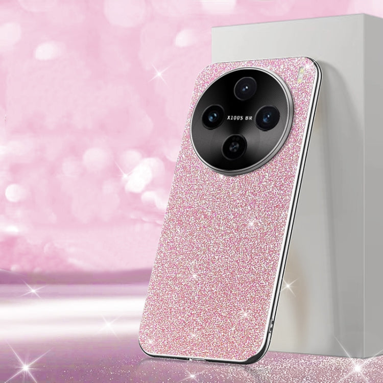 For vivo X100s Pro Electroplated Glitter Powder Phone Case